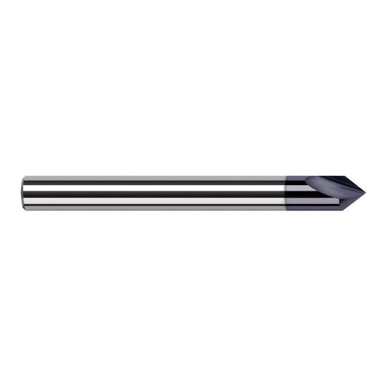 Harvey Tool 996116-C3 | 1/4" Diameter x 1/4" Shank x 0.4480" LOC x 2-1/2" OAL AlTiN Coated Solid Carbide Engraving Cutter Marking Cutter for Ferrous Materials