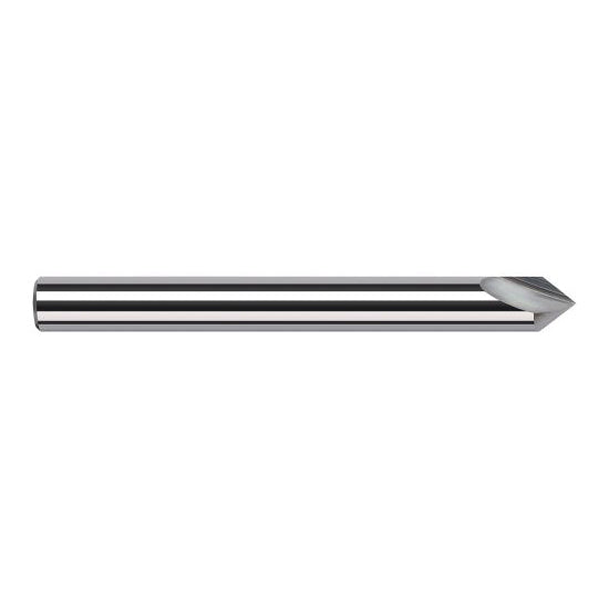 Harvey Tool 957808 | 1/8" Diameter x 1/8" Shank x 0.1040" LOC x 1-1/2" OAL Uncoated Solid Carbide Engraving Cutter Marking Cutter for Ferrous Materials