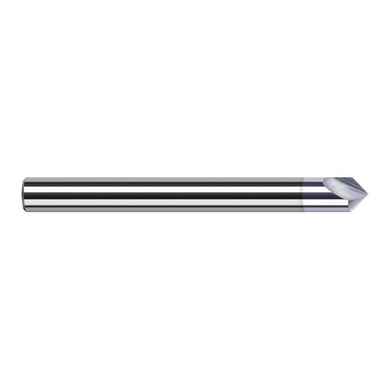 Harvey Tool 963245-C8 | 1/8" Diameter x 1/8" Shank x 0.0610" LOC x 1-1/2" OAL TiB2 Coated Solid Carbide Engraving Cutter Marking Cutter for Non-Ferrous Materials