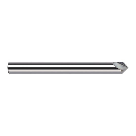 Harvey Tool 918645 | 1/4" Diameter x 1/4" Shank x 0.1230" LOC x 2" OAL Uncoated Solid Carbide Engraving Cutter Marking Cutter for Non-Ferrous Materials