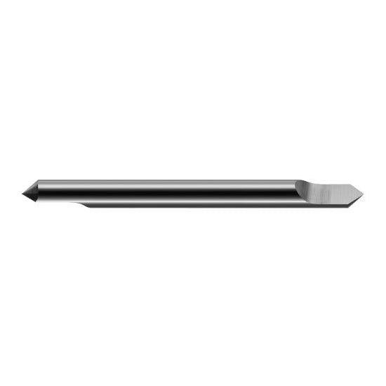 Harvey Tool 854008 | 40 Degree Point Angle 1/8" Shank x 11/64" LOC x 2" OAL Uncoated Solid Carbide Sharp Point Engraving Cutter