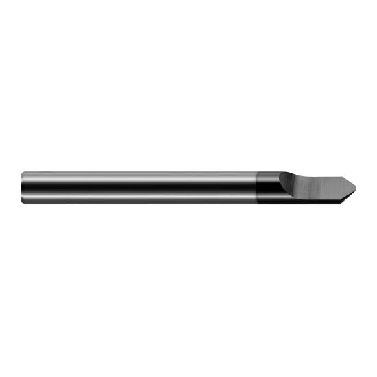Harvey Tool 26910-C4 | 1/8" Diameter x 1/8" Shank x 0.0910" LOC x 1-1/2" OAL Amorphous Diamond Coated Solid Carbide Tipped Off Engraving Cutter