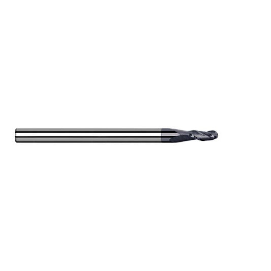 Harvey Tool 944316-C6 | 1/4" Diameter x 1/4" Shank x 3/8" LOC x 2-1/2" OAL 4FL AlTiN Nano Coated Carbide Ball End Mill