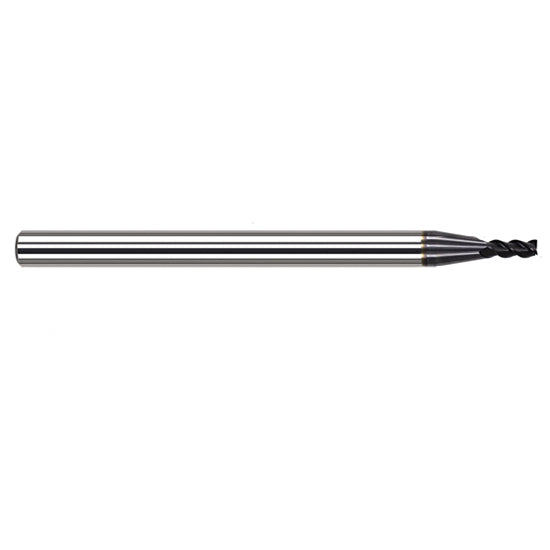 Harvey Tool 936510-C6 | 5/32" Diameter x 3/16" Shank x 0.4700" LOC x 2" OAL 0.0050" Radius AlTiN Nano Coated Carbide Corner Radius & Corner Chamfer End Mil