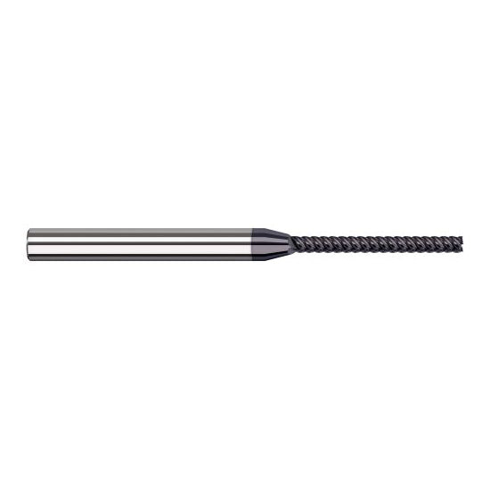 Harvey Tool 941908-C6 | 1/8" Diameter x 1/8" Shank x 1-1/4" LOC x 2-1/2" OAL 7FL AlTiN Nano Coated Carbide Single End Mill for Exotic Alloys
