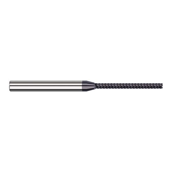 Harvey Tool 69162-C6 | 1/16" Diameter x 1/8" Shank x 3/4" LOC x 2-1/2" OAL 7FL AlTiN Nano Coated Carbide Single End Mill for Exotic Alloys