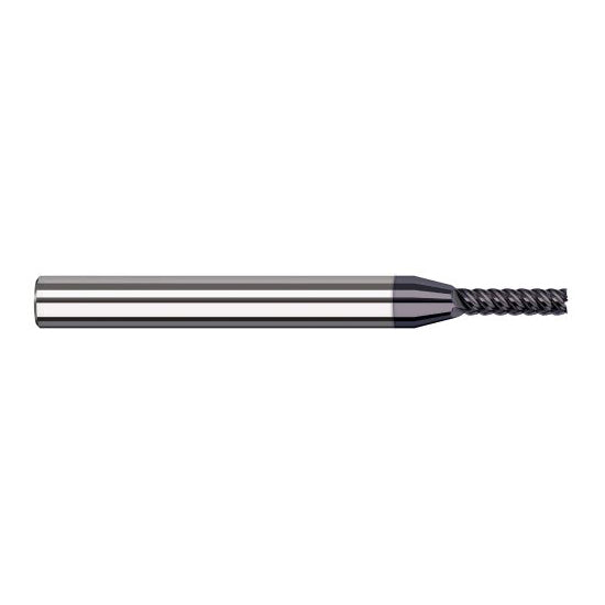 Harvey Tool 890212-C6 | 3/16" Diameter x 3/16" Shank x 3/4" LOC x 3" OAL 7FL AlTiN Nano Coated Carbide Single End Mill for Exotic Alloys