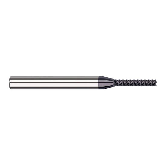 Harvey Tool 868547-C6 | 3/64" Diameter x 1/8" Shank x 9/32" LOC x 2-1/2" OAL 6FL AlTiN Nano Coated Carbide Single End Mill for Exotic Alloys