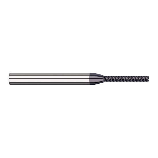 Harvey Tool 881412-C6 | 3/16" Diameter x 3/16" Shank x 1-5/16" LOC x 3" OAL 7FL AlTiN Nano Coated Carbide Single End Mill for Exotic Alloys