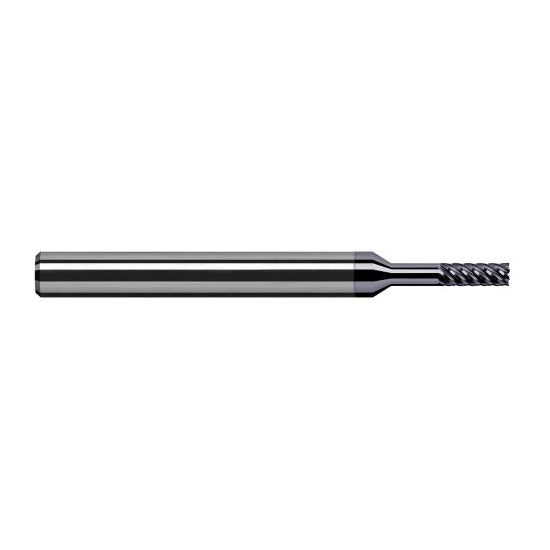 Harvey Tool 940747-C6 | 3/64" Diameter x 1/8" Shank x 0.1410" LOC x 2-1/2" OAL 6FL AlTiN Nano Coated Carbide Single End Mill for Exotic Alloys