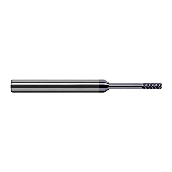 Harvey Tool 962115-C6 | 1/64" Diameter x 1/8" Shank x 0.0450" LOC x 2-1/2" OAL 4FL AlTiN Nano Coated Carbide Single End Mill for Exotic Alloys