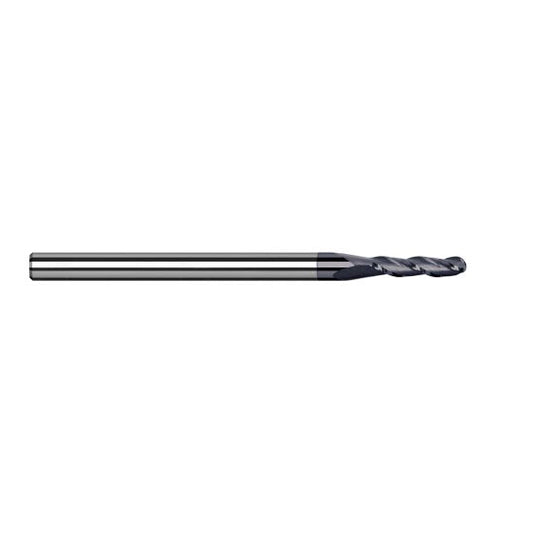 Harvey Tool 950116-C3 | 1/4" Diameter x 1/4" Shank x 3/4" LOC x 2-1/2" OAL 4FL AlTiN Coated Carbide Ball End Mill