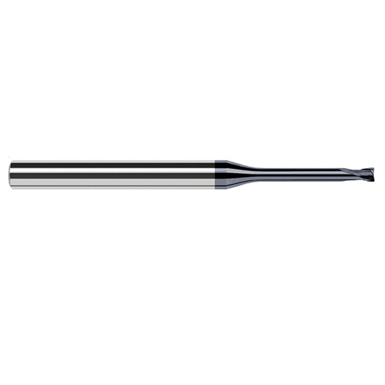 Harvey Tool 33078-C6 | 5/64" Diameter x 1/4" Shank x 1/16" LOC x 4" OAL 0.0100" Radius AlTiN Nano Coated Carbide Corner Radius & Corner Chamfer End Mil