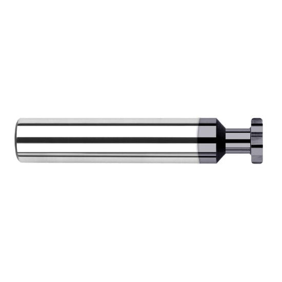 Harvey Tool 911795-C3 | 1/4" Diameter x 1/8" Width x 1/4" Shank 0.0100" Corner Radus AlTiN Coated Solid Carbide Straight Tooth Keyseat Cutter