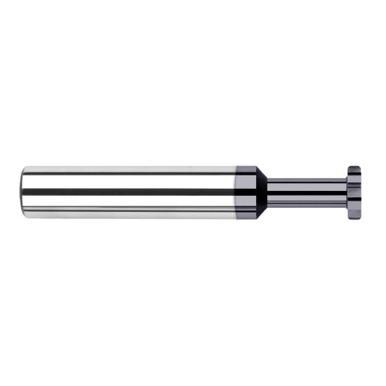 Harvey Tool 968497-C3 | 1/4" Diameter x 3/16" Width x 1/4" Shank 0.0150" Corner Radus AlTiN Coated Solid Carbide Straight Tooth Keyseat Cutter