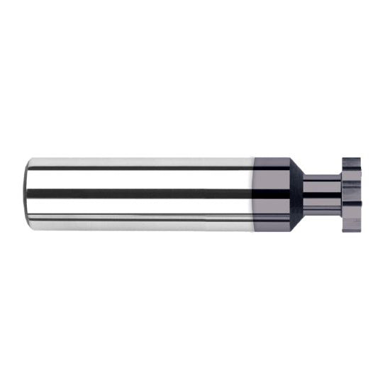 Harvey Tool 71260-C3 | 1/2" Diameter x 1/8" Cutting Width x 1/2" Shank AlTiN Coated Carbide Straight Tooth Keyseat Cutter