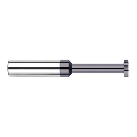 Harvey Tool 43793-C3 | 3/16" Diameter x 3/32" Cutting Width x 3/16" Shank AlTiN Coated Carbide Straight Tooth Keyseat Cutter