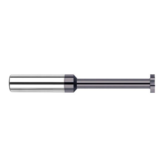 Harvey Tool 984262-C3 | 1/4" Diameter x 1/16" Cutting Width x 1/4" Shank AlTiN Coated Carbide Straight Tooth Keyseat Cutter