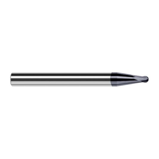 Harvey Tool 40460-C6 | 0.0600" Diameter x 1/4" Shank x 0.0480" LOC x 2-1/2" OAL 2FL AlTiN Nano Coated Carbide Ball End Mill