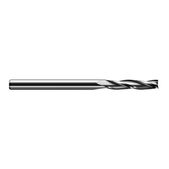 Harvey Tool 986478 | 5/64" Diameter x 1/8" Shank x 13/32" LOC x 2" OAL 3FL Uncoated Carbide Single End Mill