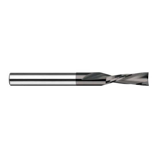 Harvey Tool 998608-C4 | 1/8" Diameter x 1/8" Shank x 3/8" LOC x 1-1/2" OAL 2FL Amorphous Diamond Coated Carbide Single End Mill