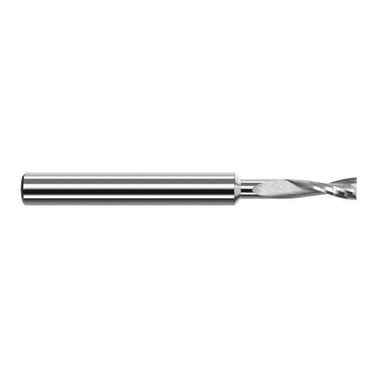 Harvey Tool 961531 | 1/32" Diameter x 1/8" Shank x 3/32" LOC x 1-1/2" OAL 2FL Uncoated Carbide Single End Mill