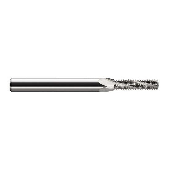 Harvey Tool 987166 | 3/8-24 Thread 0.3000" Cutting Diameter 4FL Uncoated Carbide Helical Flute Thread Mill