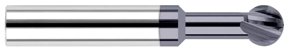 Photograph of a Harvey Tool 41303 | 0.0470" Cutter DIA x 0.1870" (3/16) Neck Length x 270Â° Carbide Undercutting End Mill, 2 Flutes