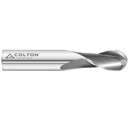Photograph of Colton Cutting Tools 61521 | Carbide End Mill 2 Flute Ball End Standard 1/8" Diameter x 1/2" LOC x 1 1/2" OAL