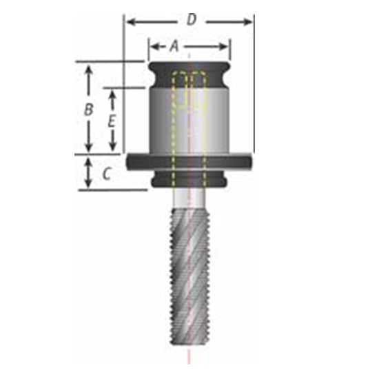 Techniks 48/13-4166C | 3/8 NPT Size x 0.700" Capacity x 0.700" Shank x 1.890" Width ANSI 3 Bearing steel Rigid Tap Collet